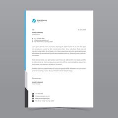 A4 Letterhead Template Vector Design