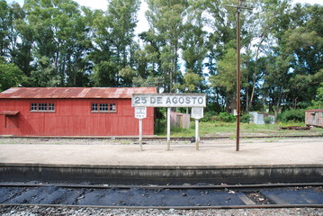 old and abandoned train station