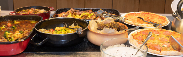 Food Buffet Catering Dining Eating Party Sharing Concept, Easter brunch buffet in a hotel or event