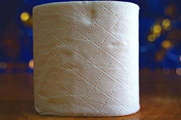 Obraz premium closeup of a roll of toilet paper