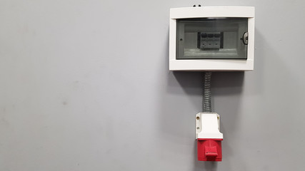 Fototapeta na wymiar electrical switch on the wall