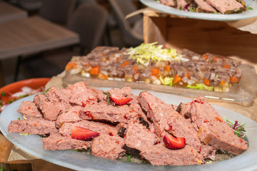 Food Buffet Catering Dining Eating Party Sharing Concept, Easter brunch buffet in a hotel or event