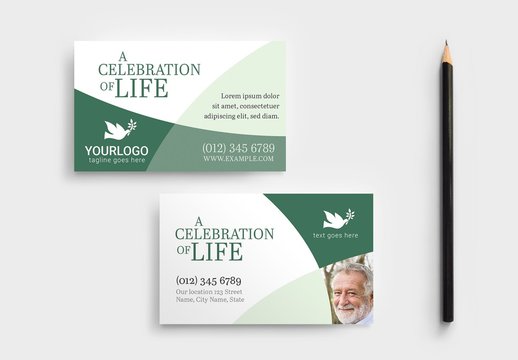 Green Business Card Layout