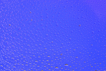Drops of water. Wet rain on glass pattern texture background.
