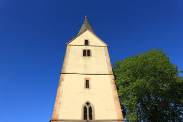 Fototapeta na wymiar Evangelische Stadtkirche in Homberg (Ohm)