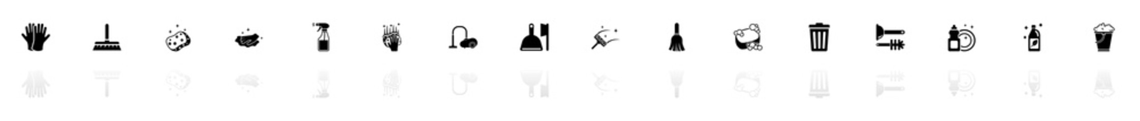 Cleaning - Flat Vector Icons
