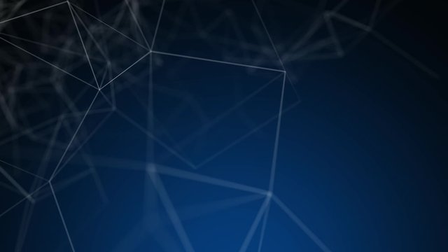 Animated background particulars in stylish cool colors