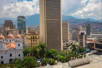 Medellín, Antioquia / Colombia. November 22, 2018. Medellín is the capital of the mountainous province of Antioquia (Colombia). Nicknamed the 