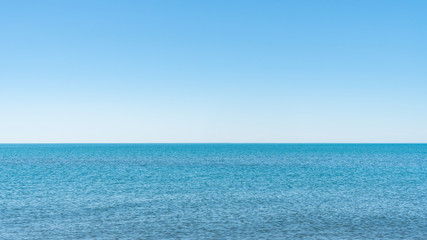 Obraz premium Calm Sea, Black Sea and Blue Sky Background