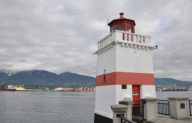 lighthouse in the Stanley Park