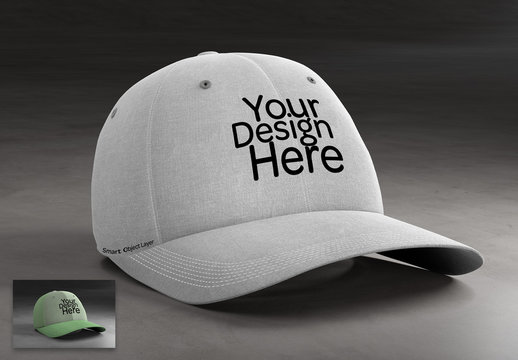 Mockup Of A Baseball Cap