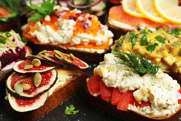 Smorrebrod is a traditional Scandinavian open-faced sandwich	