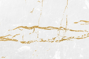 Obraz premium White and gold marble luxury wall texture with shine golden lines pattern abstract background design for a cover book or wallpaper and banner website.
