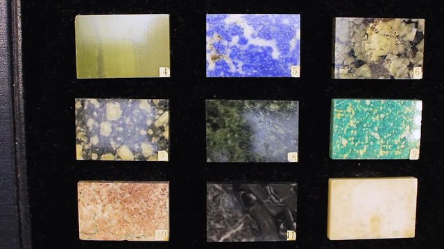 rock collection set geology mineral crystal texture decorative texture various