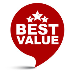 red vector illustration banner best value