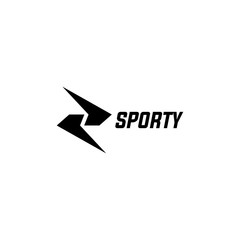 Sporty shape logo. Icon vector.