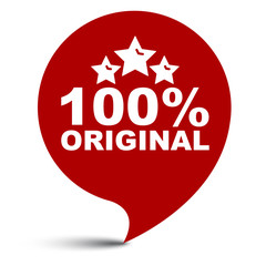 red vector illustration banner 100% original