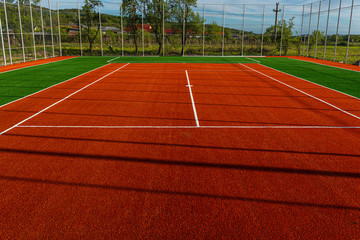 Synthetic sports field.