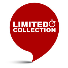 red vector illustration banner limited colection