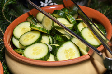 Fresh Food Buffet Brunch Catering Dining Eating Party Sharing Concept.