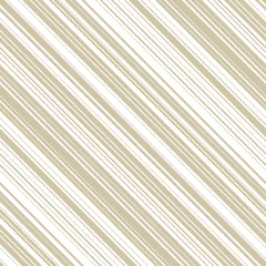 Behang Gouden diagonale strepenpatroon. Eenvoudige vector naadloze textuur met dunne schuine lijnen, 45 graden helling. Abstracte gouden en witte geometrische gestreepte achtergrond. Herhaal sieraad. Luxe ontwerp © Olgastocker