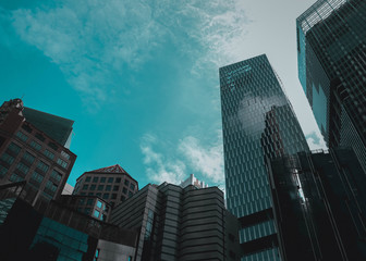 Fototapeta premium Singapore skyscrapers