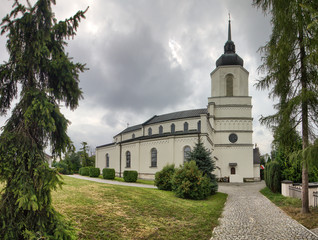 Fototapeta na wymiar St. Martin Church in Pacanow city - Poland