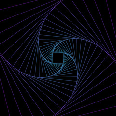 Glowing techno line geometric pattern background, vector illustration