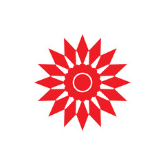 Abstract Sun logo design vector