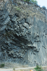 weathering of basal rock in the gorge of the Azat River called "Symphony of stones"
