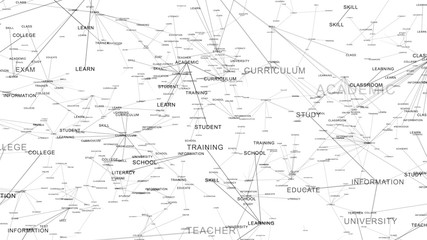 Online learning education training learn from home conceptual - 3D Illustration Render