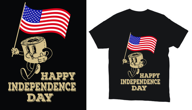 Happy independence day usa  independence day t-shirt design