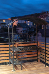 The interiors of a modern art and loft apartment