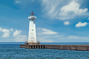 Fototapeta na wymiar Sodus Point Outer Lighthouse