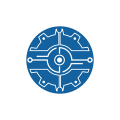 Gear Logo Template vector icon illustration design