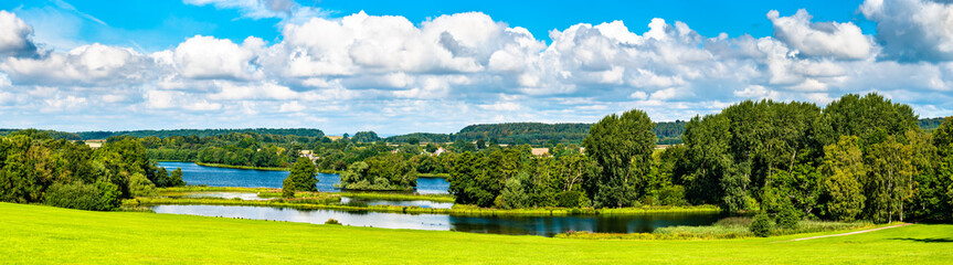 Fototapeta na wymiar Lake at Castle Howard near York, England