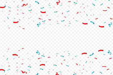 Vector confetti. Festive illustration. Party popper isolated on white background