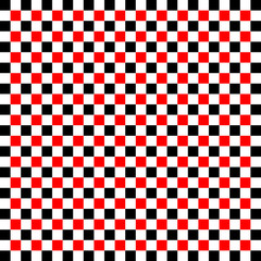 Fototapeta premium Black and red checkered pattern.