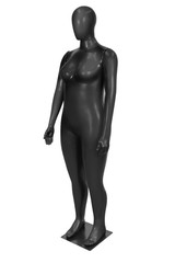 Gloss color mannequin woman isolated