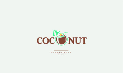 An abstract Coconut logo vector