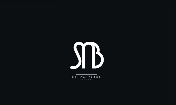 SMB Letter Logo Alphabet Design Icon Vector Symbol
