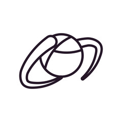Abstract sphere shape line style icon vector design