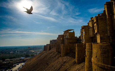 Jaisalmer Fort is situated in the city of Jaisalmer, in the Indian state of Rajasthan
