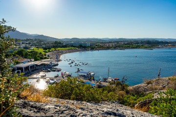 Sea View of Afandou in Rhodes, Greece