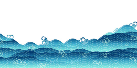 波　海　曲線　背景
