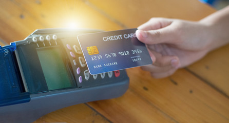 Payment for goods via the automatic credit card system Through wireless magnetic waves called...