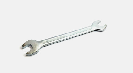 Wrench for repairing machinery isolated on white