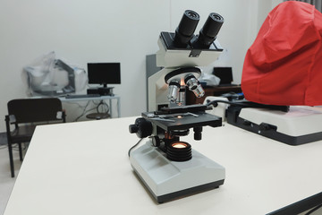 Microscope Enlarge Medicine Health Care Lab