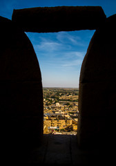 Jaisalmer Fort is situated in the city of Jaisalmer, in the Indian state of Rajasthan

