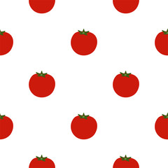 Tomato. Colored Seamless Vector Patterns